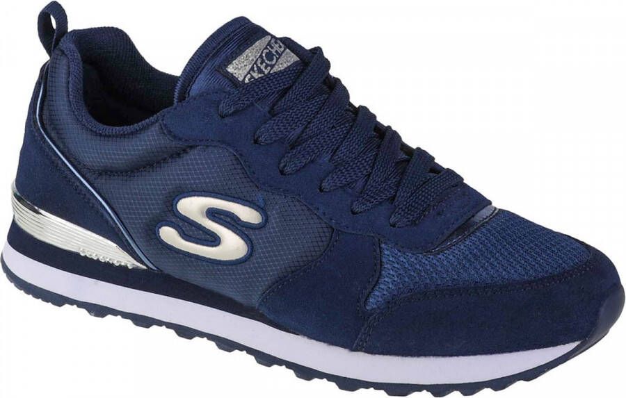 Skechers Retros-Og 85-Goldn Gurl Dames Sneakers Donkerblauw