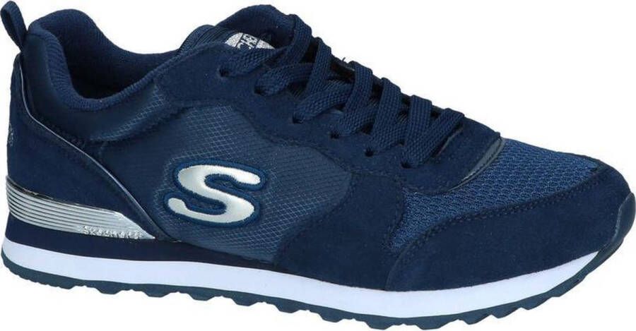 Skechers Retros-Og 85-Goldn Gurl Dames Sneakers Donkerblauw