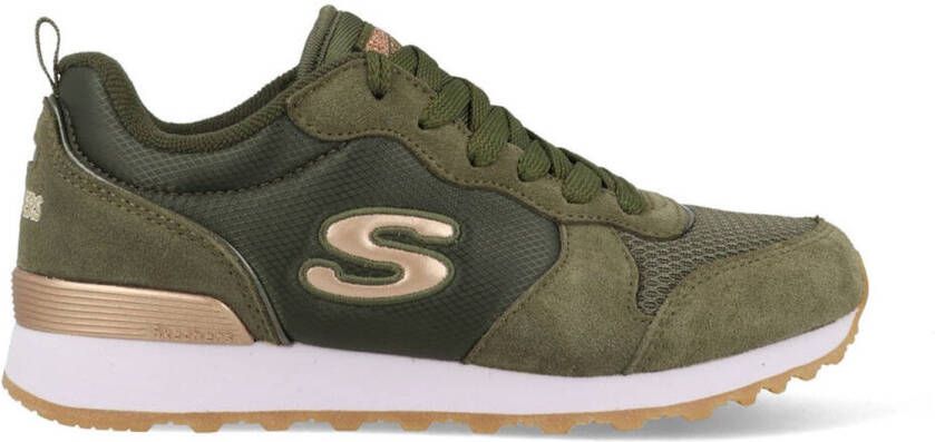 Skechers Sneakers GoldN Gurl Vrijetijdsschoen halfschoen veterschoen met air-cooled memory foam