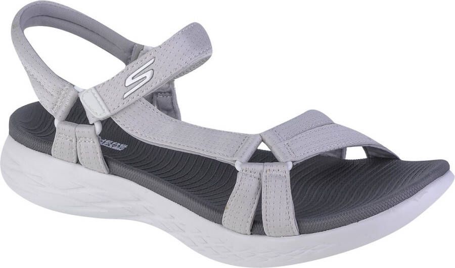 Skechers On The Go 600 Brilliancy 15316-WGY Vrouwen Grijs Sandalen