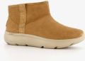 Skechers On The Go Encore suede dames laarsjes Bruin Echt leer Uitneembare zool - Bruin