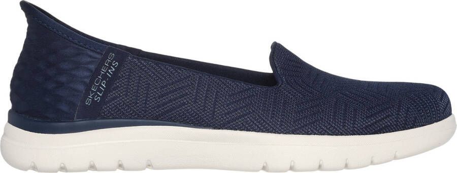 Skechers On-The-Go Flex Clover Dames Instappers Donkerblauw Wit