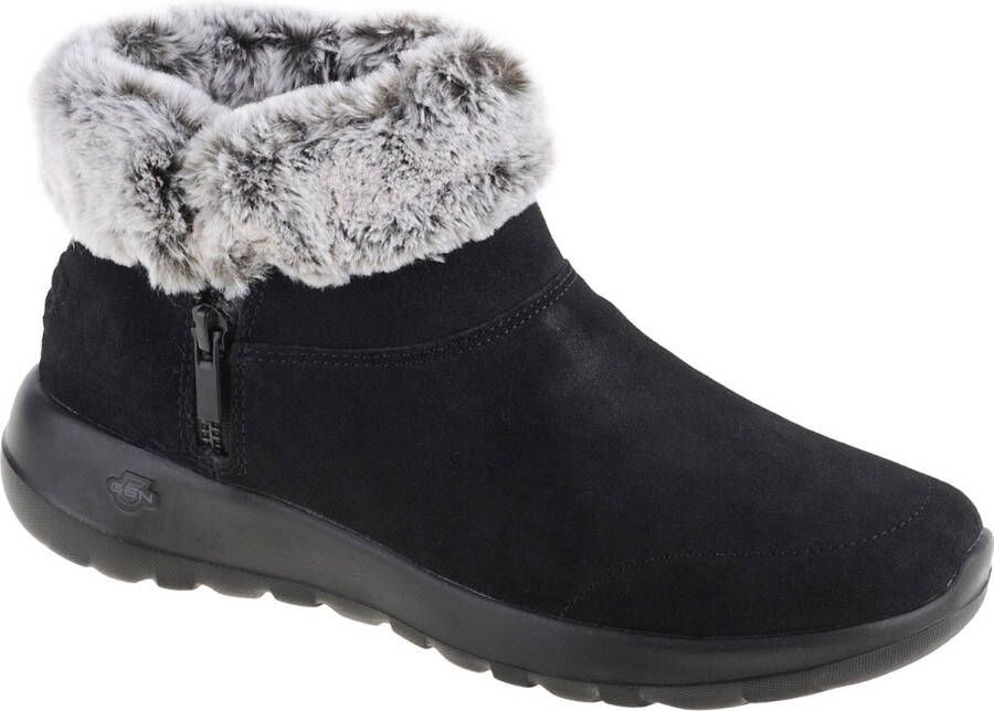 Skechers On The Go Joy Savvy 144003 BKGY Vrouwen Zwart Laarzen Sneeuw laarzen
