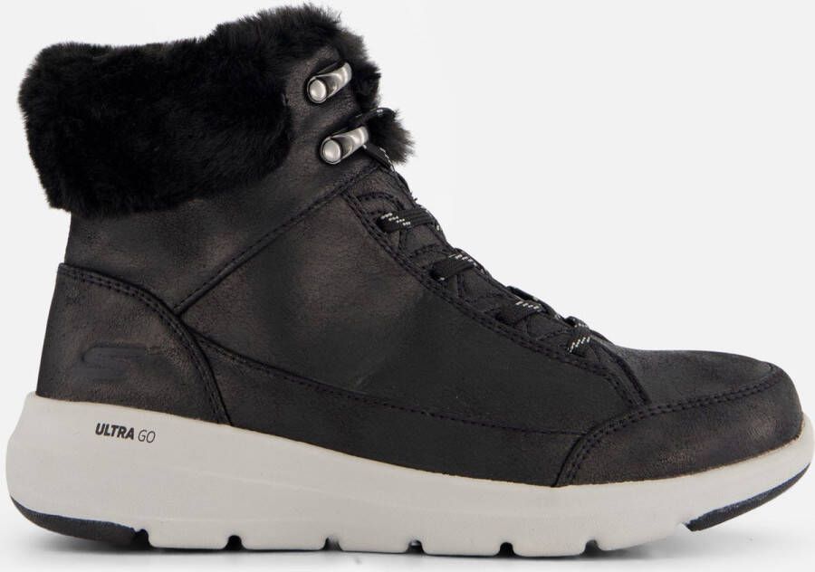 Skechers Glacial Ultra Woodlands zwart grijs winterlaarzen dames (16677 BKGY)