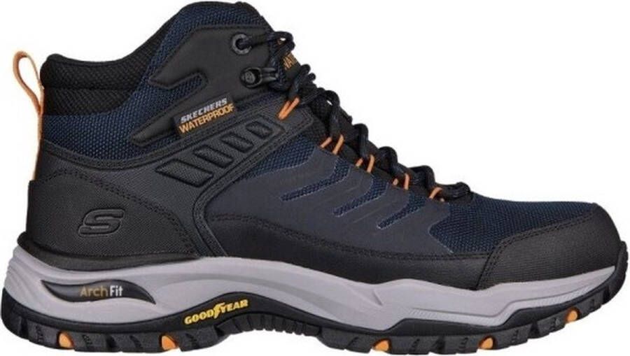 Skechers Outdoor Wandelschoen Arch Fit 204634 NVBK Dawson Zwart Blauw Waterproof