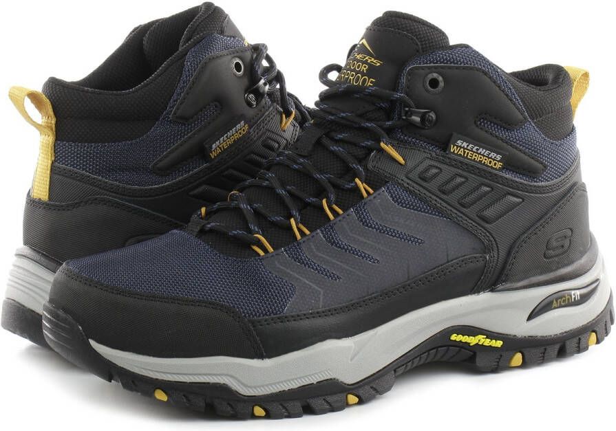 Skechers Outdoor Wandelschoen Arch Fit 204634 NVBK Dawson Zwart Blauw Waterproof 8½ 42½