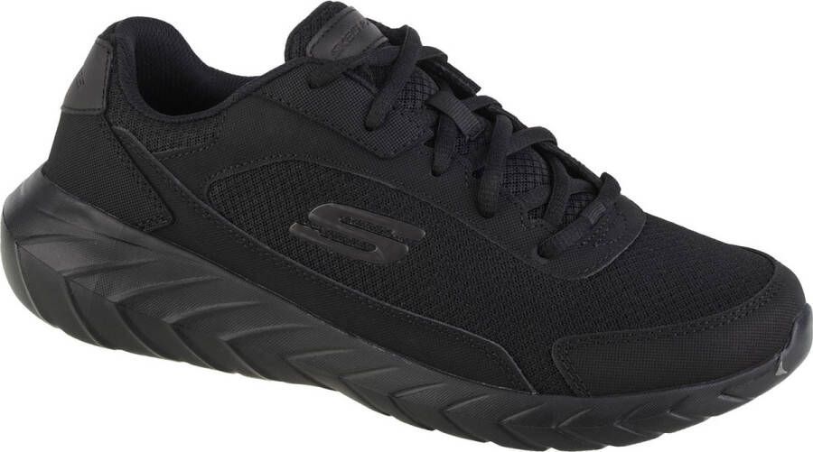 Skechers Overhaul 2.0- Enforcer 232289-BBK. Mannen. Zwart. Sneakers
