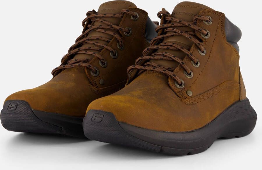 Skechers Parson Ederic Veterschoenen Hoog Donkerbruin
