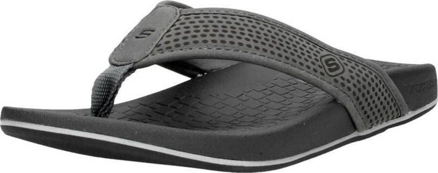 Skechers Pelem- Emiro Heren Slippers Charcoal