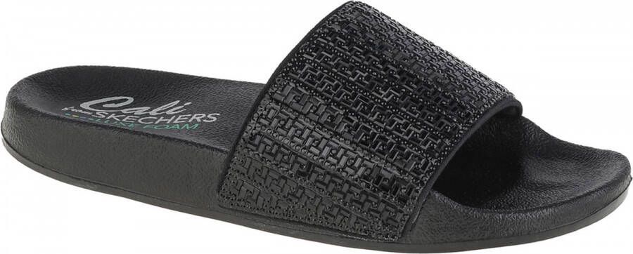 Skechers Go Walk Arch Fit Worthy 140274-BBK Vrouwen Zwart Slippers