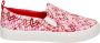 Skechers Poppy Graffiti Heart instappers wit Dames Textiel - Thumbnail 1