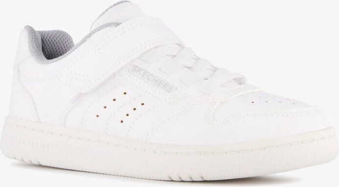 Skechers Quick Street jongens sneakers wit Uitneembare zool