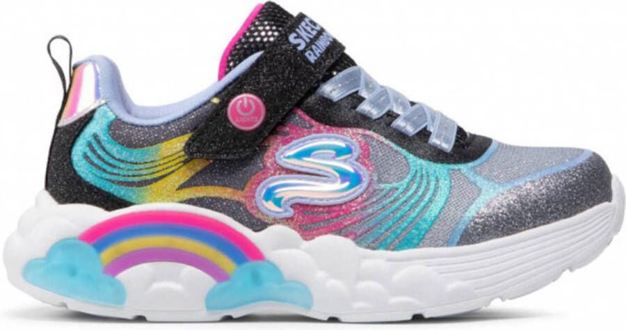 Skechers Rainbow Racer Nova Blitz Meisjes Sneakers Zwart