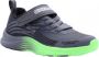 Skechers Razor Grip Klittenband Sneaker Jongens Zwart Groen Blauw - Thumbnail 3