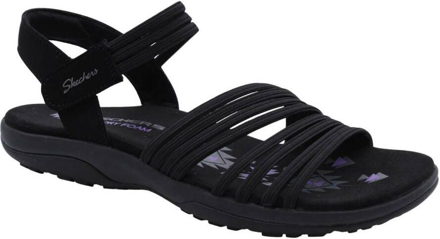 Skechers Reggae Slim Dames Sandaal Coffee Run 163573 BKK