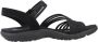 Skechers Reggae Slim Coffee dames sandalen zwart Extra comfort Memory Foam - Thumbnail 5