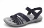 Skechers Reggae Slim Dames Sandaal Coffee Run 163573 NVY - Thumbnail 5