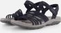 Skechers Reggae Slim Dames Sandaal Coffee Run 163573 NVY - Thumbnail 1