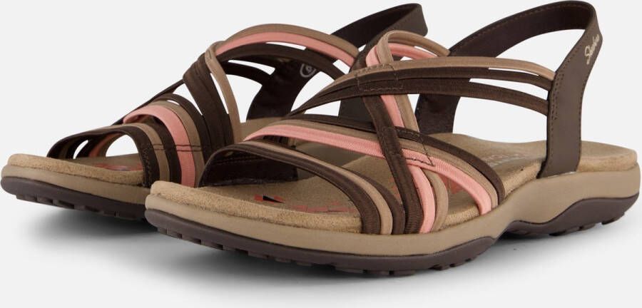 Skechers Reggae Slim Simply Stretch Sandalen Plat donkerbruin - Foto 3