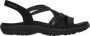 Skechers Reggae Slim Simply Stretch Sandalen Dames Zwart - Thumbnail 2