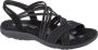 Skechers Reggae Slim Sunnyside 163185-BBK Vrouwen Zwart Sandalen - Thumbnail 1