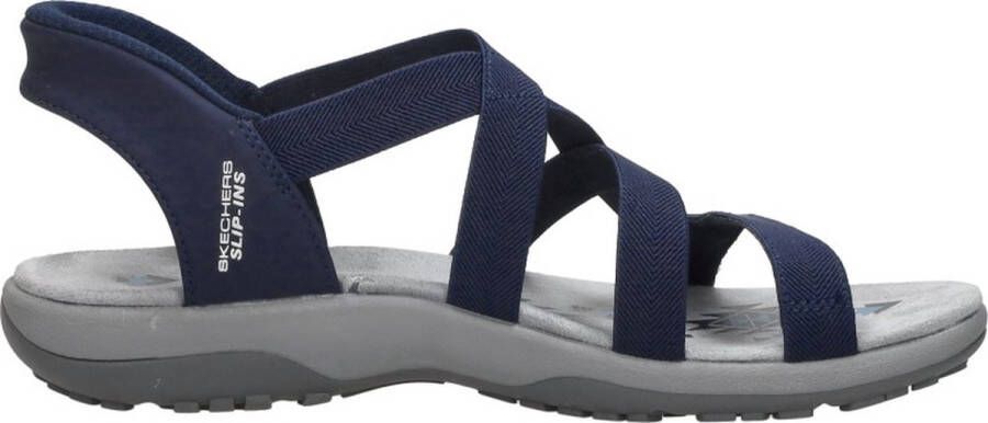 Skechers Slip-ins Reggae Slim Stretch Flex Dames Sandalen Navy