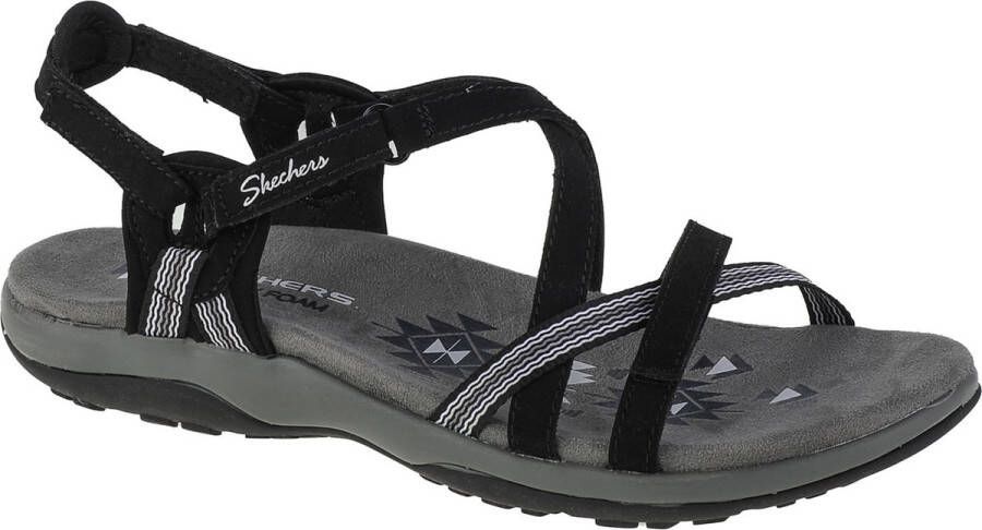 Skechers Reggae Slim Sun Array 163115 BLK Vrouwen Zwart Sandalen