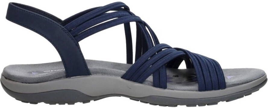Skechers Sandaal Reggae Slim Sunnyside Stretch Fit 163185 NVY Blauw Machine Washable