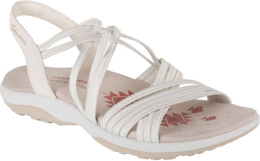 Skechers Sandaal Reggae Slim Sunnyside Stretch Fit 163185 WHT Wit Machine Washable