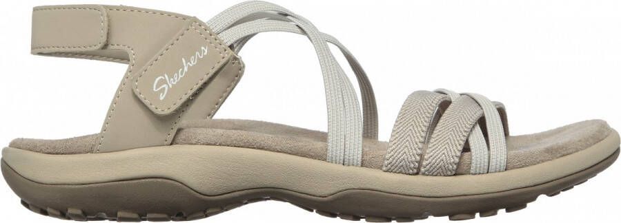 Skechers Reggae Slim–Takes Two 163112-TPE Vrouwen Beige Sandalen