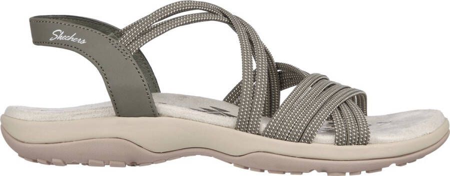 Skechers Sandalen REGGAE SLIM TURN IT UP met elastische riempjes