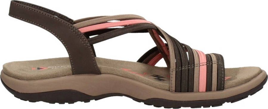 Skechers Reggae Slim Simply Stretch Sandalen Plat donkerbruin - Foto 4