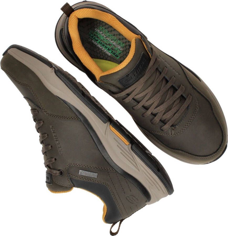 Skechers Relaxed Fit: Benago Hombre Veterschoenen Laag groen