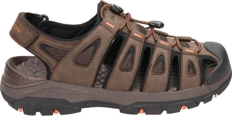 Skechers Stijlvolle Platte Sandalen voor Vrouwen Brown Heren