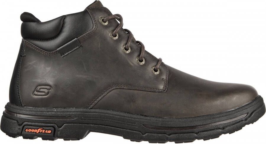 Skechers Relaxed Fit: Segment 2.0 Brogden Veterschoenen Hoog Donkerbruin