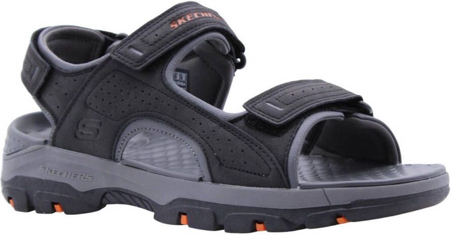 Skechers Relaxed Fit:Tresmen-Garo Sandaal Mannen Zwart grijs