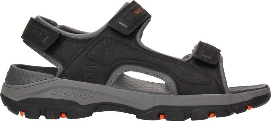 Skechers Relaxed Fit:Tresmen-Garo Sandaal Mannen Zwart grijs