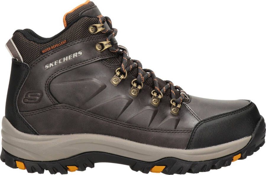 Skechers Relment Daggett leren wandelschoenen B Bruin Maat Extra comfort Memory Foam42