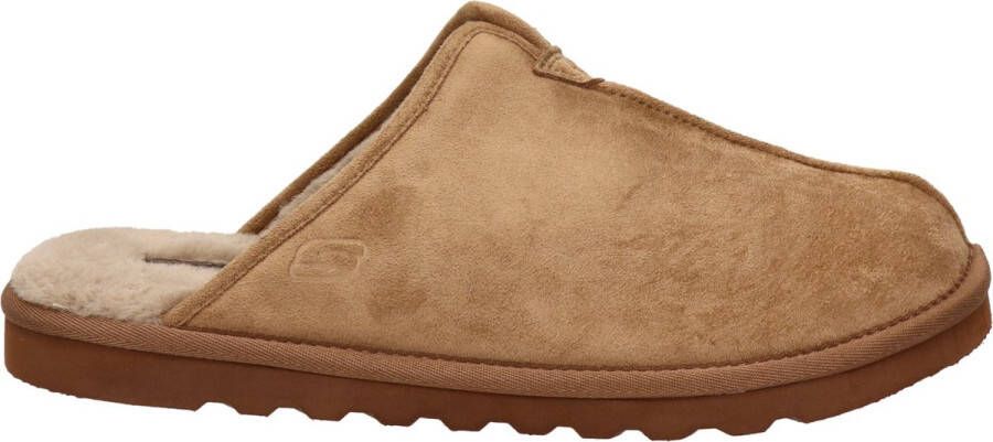 Skechers Pantoffels Cognac ImitatiesuÃ¨de 370432 Heren Imitatiesuède