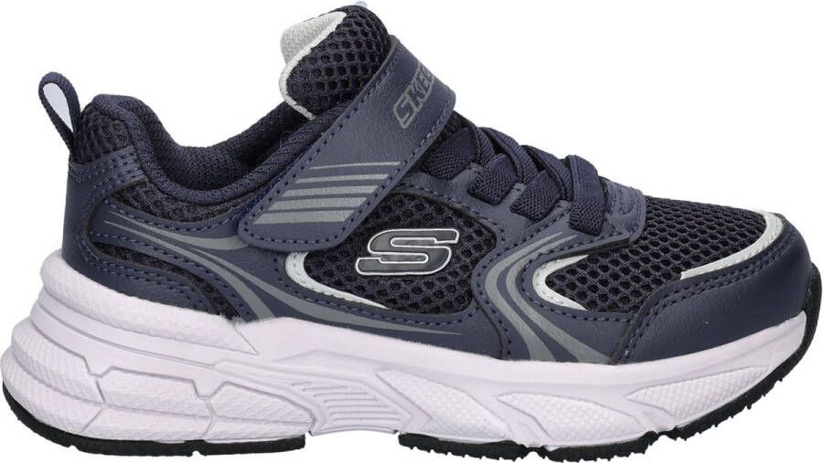 Skechers Retro-Graph jongens klittenbandschoen Blauw
