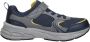 Skechers Retro-Graph Klittenband Laag Blauw - Thumbnail 1