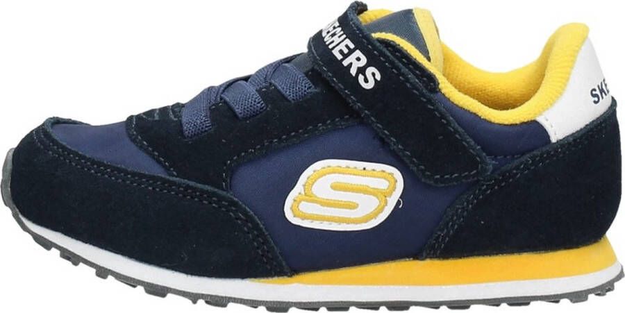 Skechers Retro Sneaks Gorvox Jongens Sneakers Navy Gold - Foto 4
