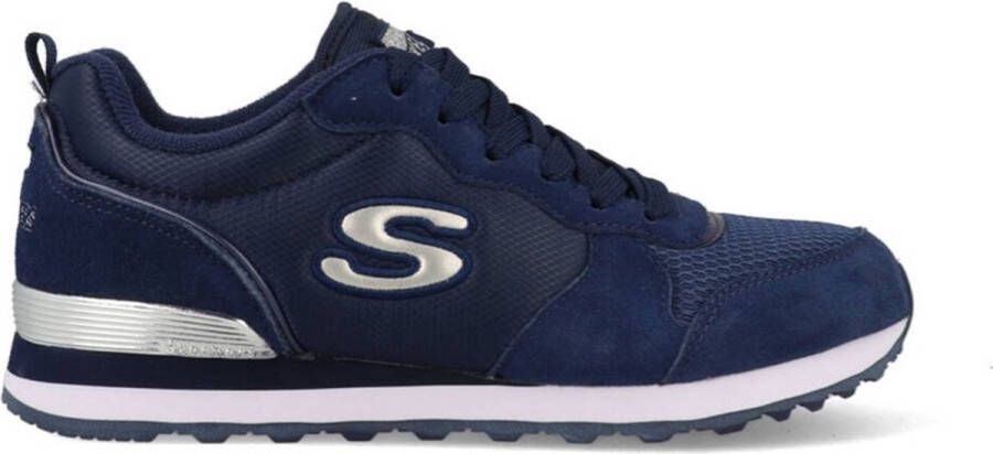 Skechers Retros-Og 85-Goldn Gurl Dames Sneakers Donkerblauw