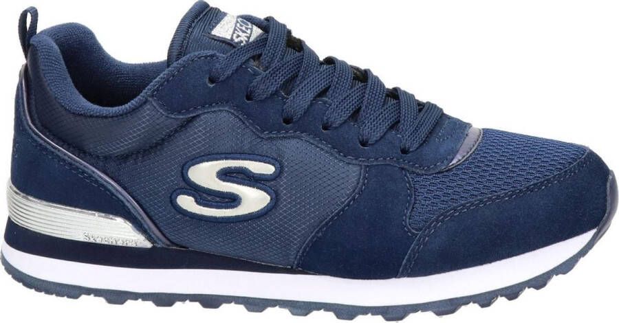 Skechers Retros-Og 85-Goldn Gurl Dames Sneakers Donkerblauw