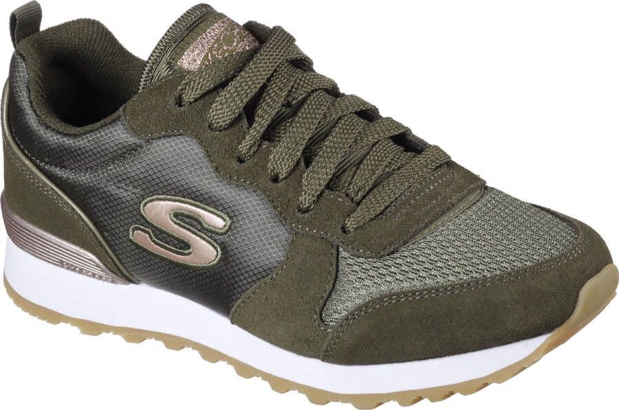 Skechers Retros Og 85 Goldn Gurl Dames Sneakers Olijfgroen