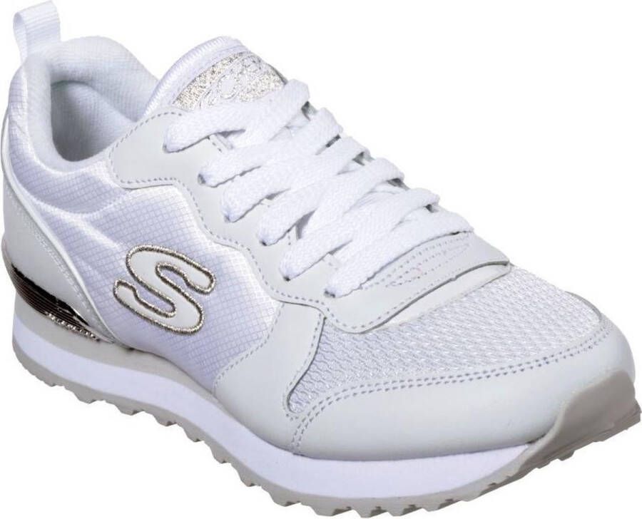 Skechers Sneakers Gold´n Gurl met metallic-details vrijetijdsschoen lage schoen veterschoen