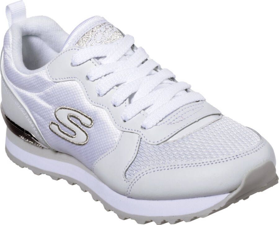 Skechers Sneakers Gold´n Gurl met metallic-details vrijetijdsschoen lage schoen veterschoen