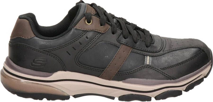 Skechers Romago Elmen leren heren sneakers Zwart Maat Extra comfort Memory Foam41 - Foto 3