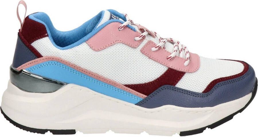 Skechers Rovina-Chic Shattering Dames Sneakers White Blue