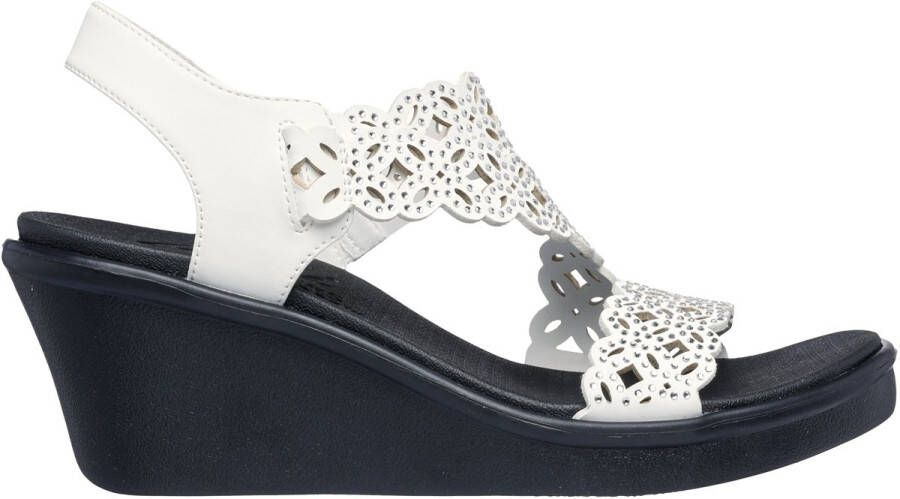 Skechers Rumble On Sassier Dayz Dames Sandalen Wit